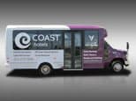 Coast Hotel's Shuttle Vinyl Wrap