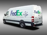 FedEx Van Lettering and Wrap After