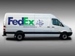 FedEx Van Lettering and Wrap After