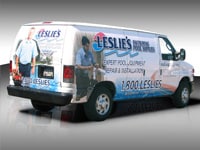 Leslie Pools Van Wrap