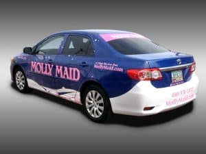 Molly Maid's Post the Vehicle Wrap