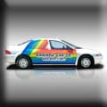 Rainbow Cab Vehicle Wrap, Phoenix, AZ