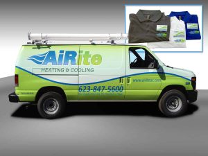 AiRite Van Wrap and Marketing Materials