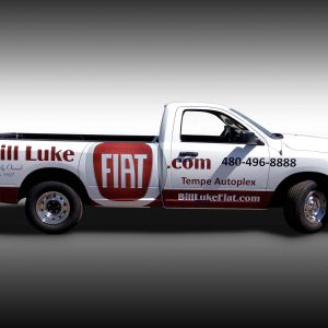 Bill Luke Fiat Truck Wrap