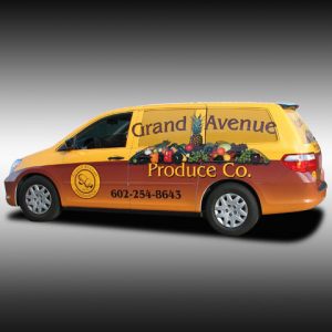 Grand Avenue Produce Van Graphics