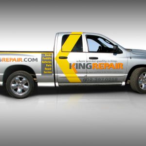 King Repair Truck Graphics