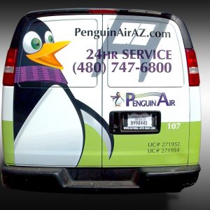 Penguin Air Van Graphics