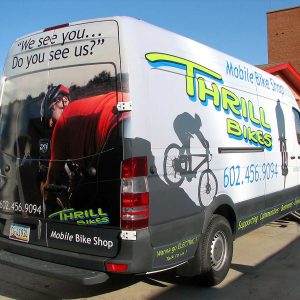 Thrill Bikes Van Wrap