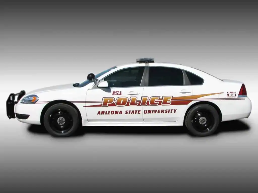 Vehicle Wraps...Our work, before and after - 4 4 ASU Security car lettering and decals