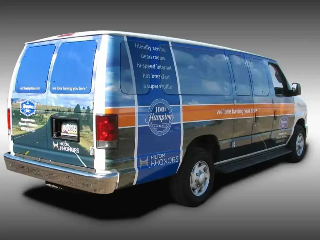 Hampton Inn fleet van wrap