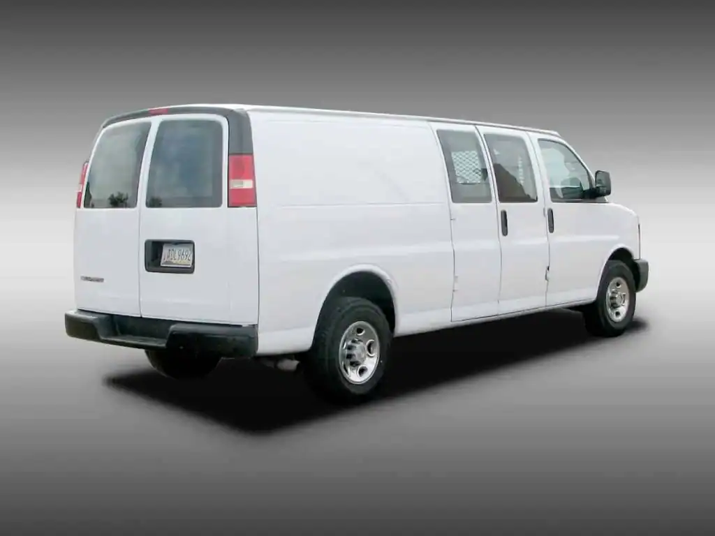 Vehicle Wraps...Our work, before and after - 4 17 White van before wrap