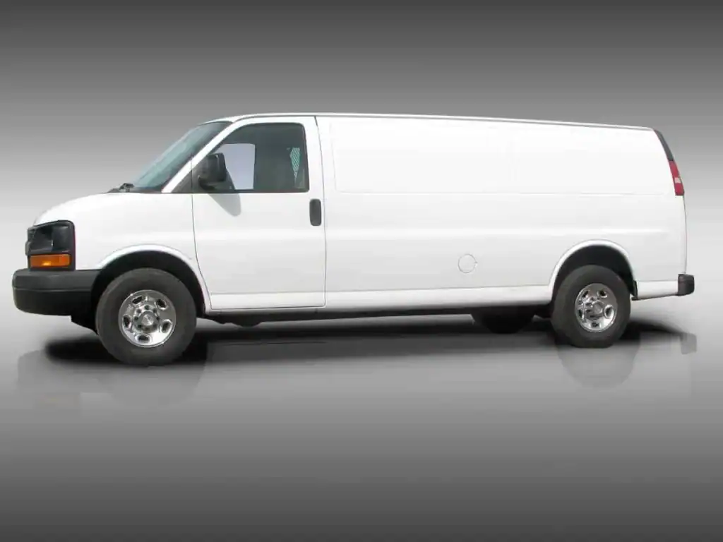 Vehicle Wraps...Our work, before and after - 4 19 Side view of white work van