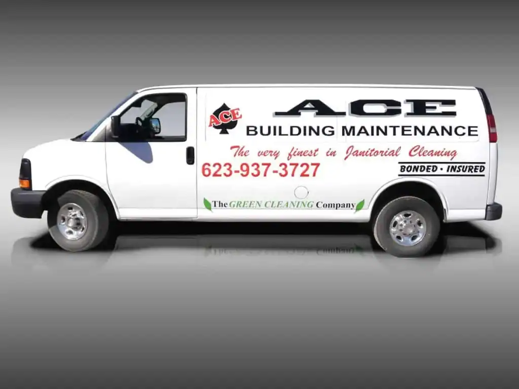 Vehicle Wraps...Our work, before and after - 4 20 Ace fleet van graphics