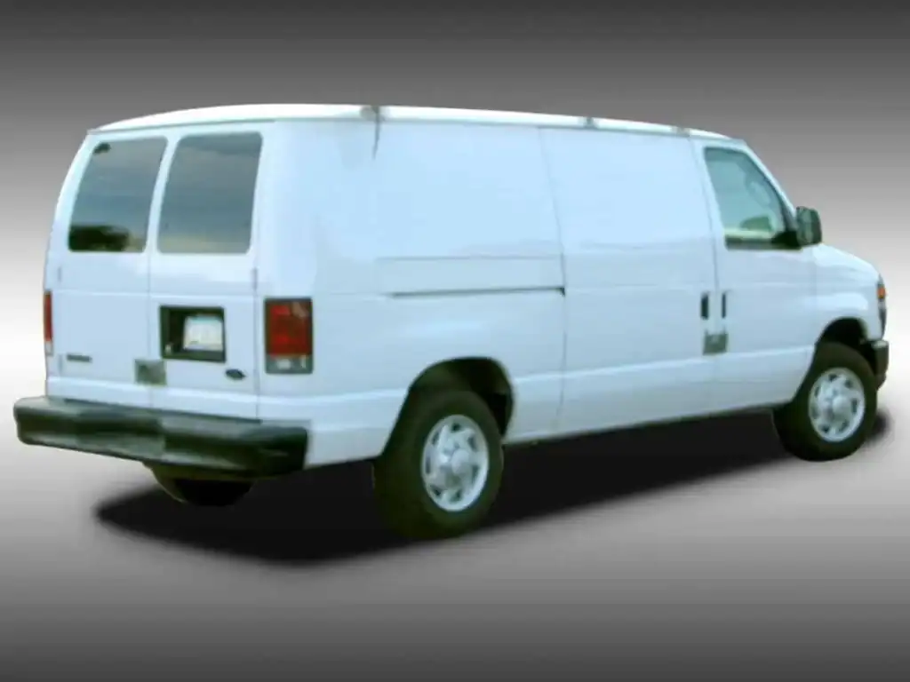 White fleet vehicle before van wrap