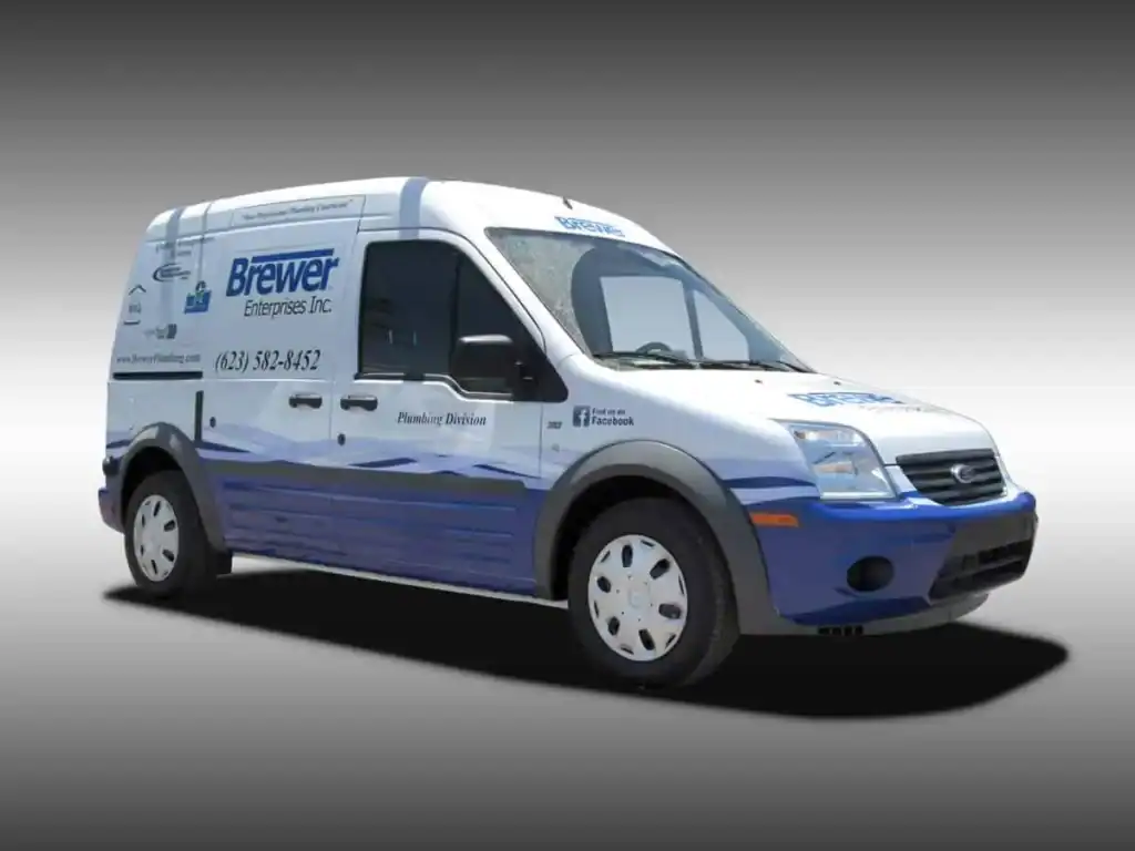 Vehicle Wraps...Our work, before and after - 3 14 Brewer fleet wrap