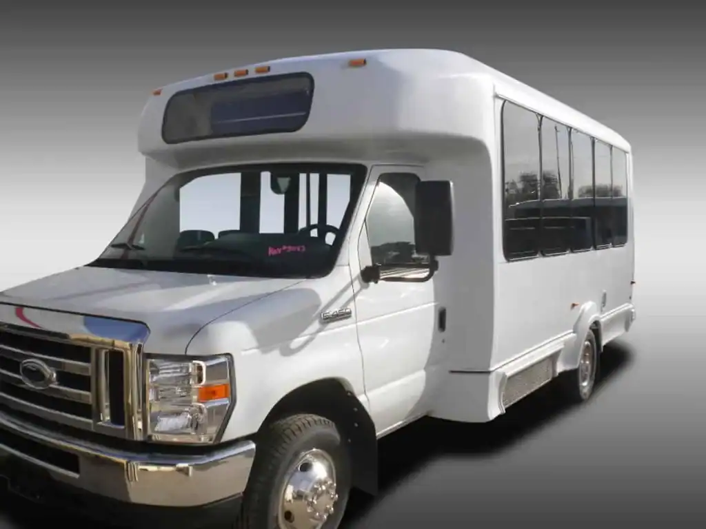 Vehicle Wraps...Our work, before and after! 17 Shuttle Wrap Before