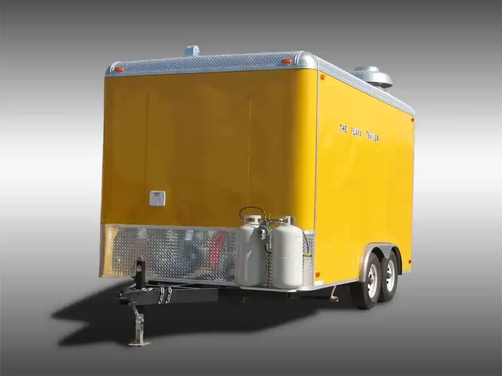 Vehicle Wraps...Our work, before and after - 4 11 Flava trailer before wrap