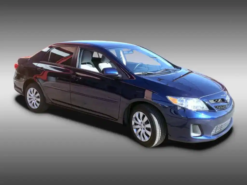 Vehicle Wraps...Our work, before and after - 3 17 Blue car before fleet wrap
