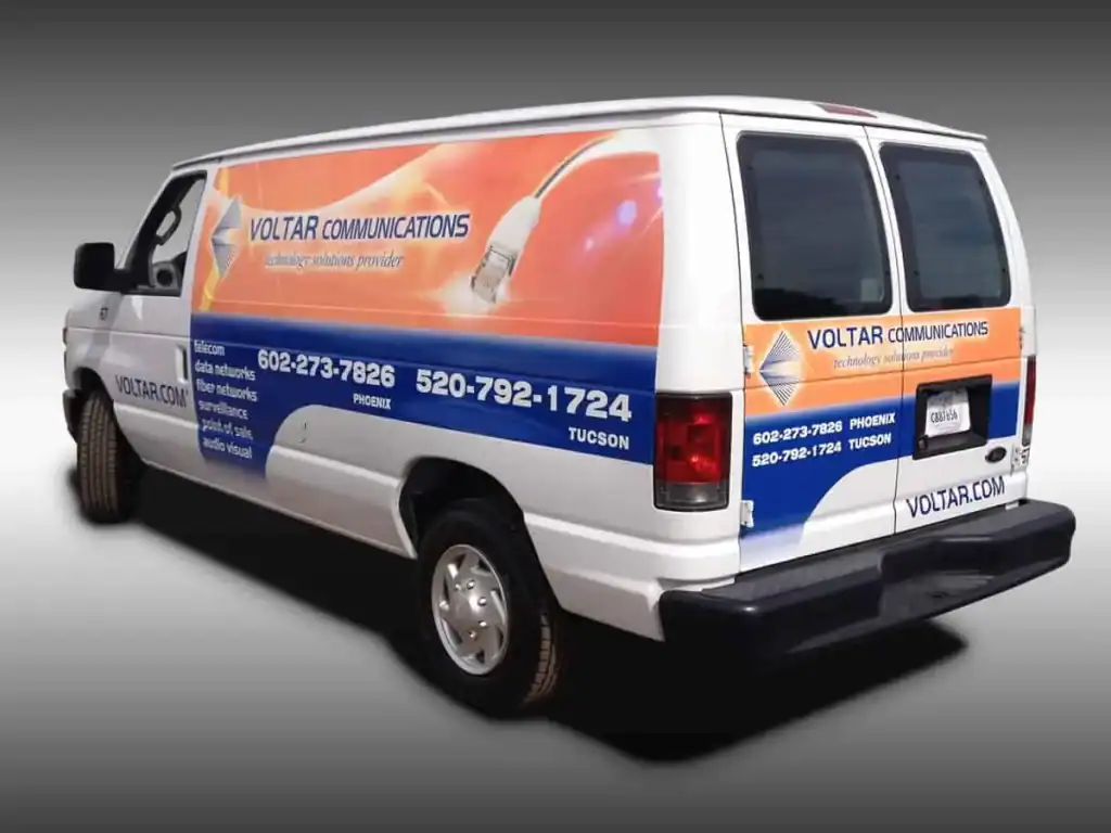Vehicle Wraps...Our work, before and after - 3 4 Voltar Vehicle Fleet Wrap